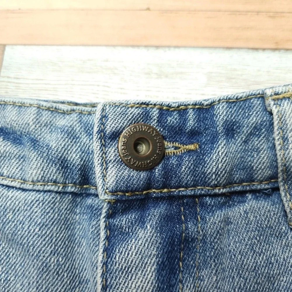 Rue 21 Highway Jeans‎ High-Waisted Distressed Frayed Micro Denim Shorts Size 0